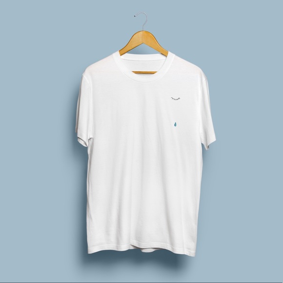 ‘Crying’ Handmade Embroidered Tee - Picture 2 of 6